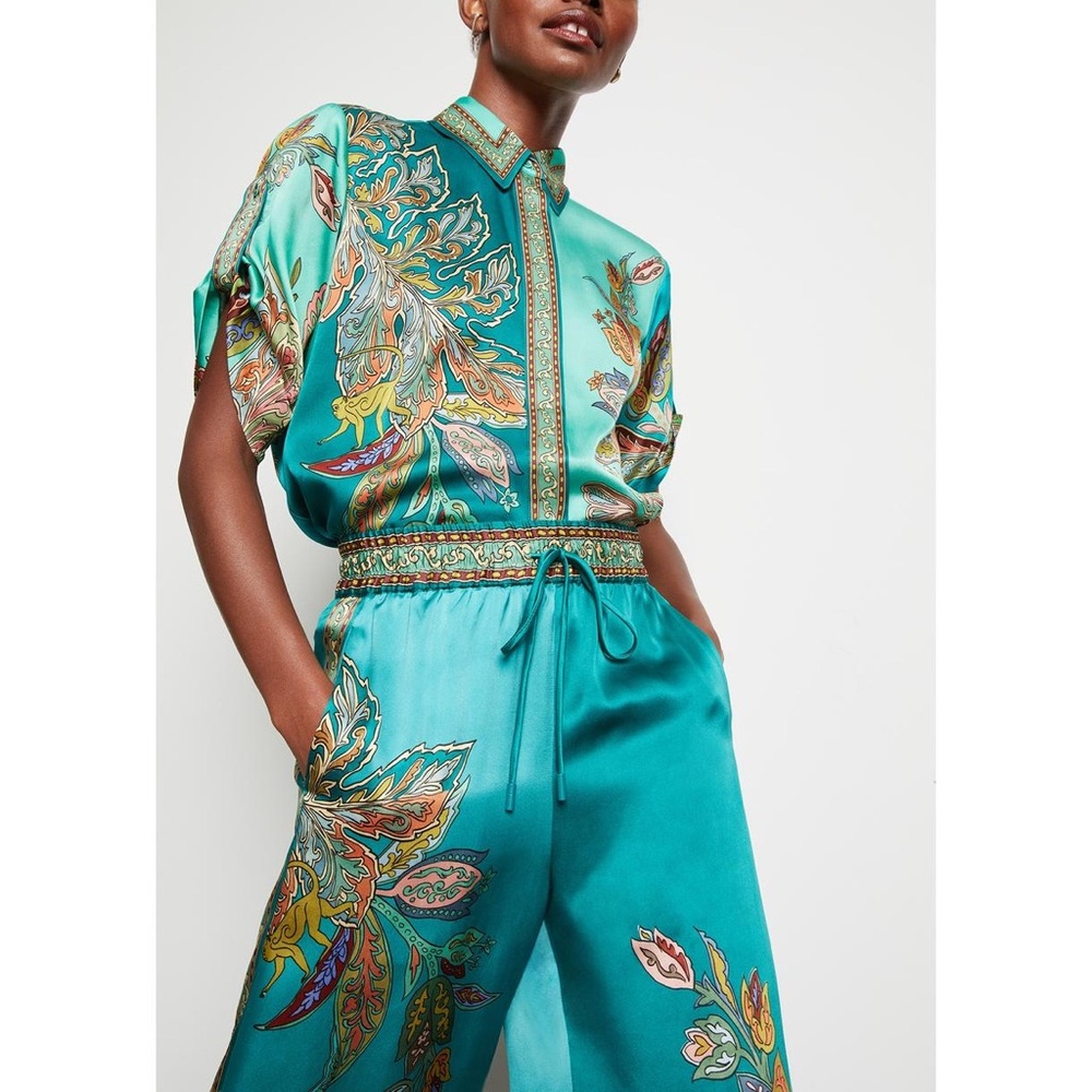 Alemais Franca shirt, size 4 US, silk satin, mint condition - Picture 10 of 11